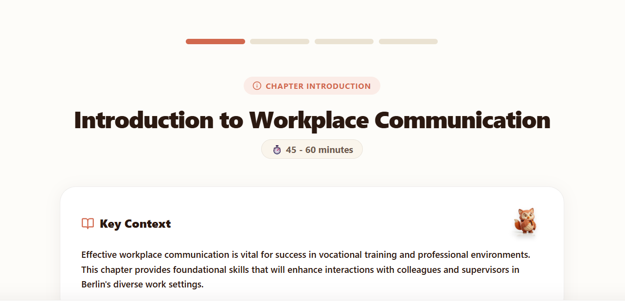 Chapter Introduction: Introduction to Workplace Communication